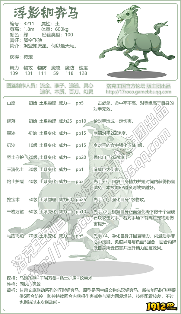 洛克王国浮影铜奔马性格技能如何搭配 洛克王国浮影铜奔马性格技能搭配推荐