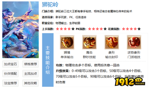 梦幻西游狮驼岭门派怎么样 梦幻西游狮驼岭门派解析