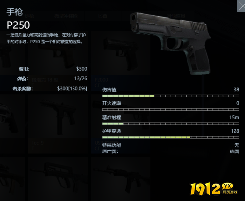 反恐精英2手P250怎么样 反恐精英2手P250介绍